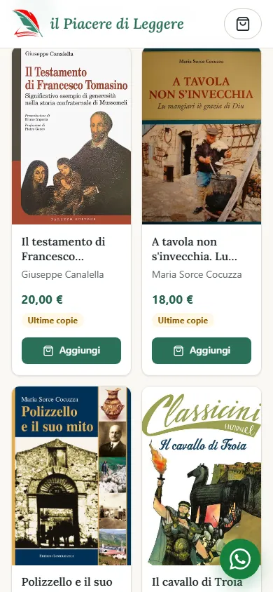 Il catalogo visto da uno smartphone