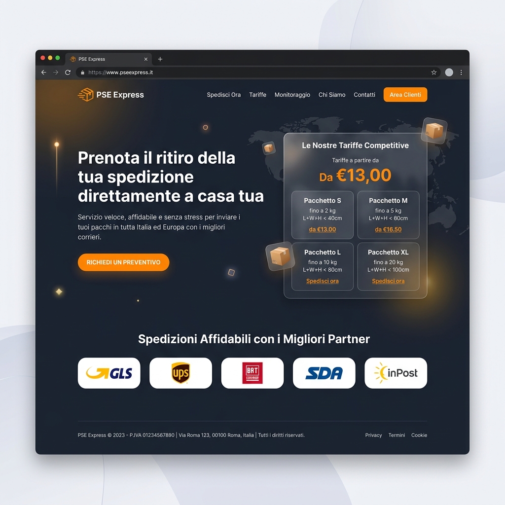 PSE Express - portale spedizioni e ritiro a domicilio in Sicilia