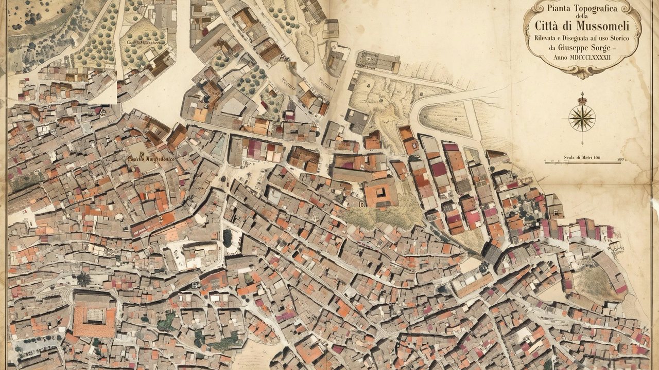 La Mappa di Mussomeli 70-piece online jigsaw puzzle preview