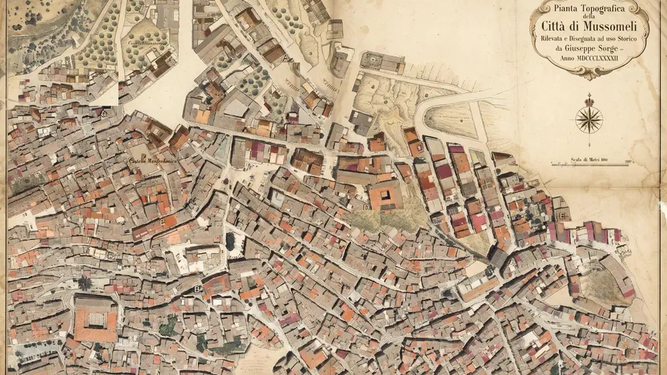 La Mappa di Mussomeli 70-piece online jigsaw puzzle preview